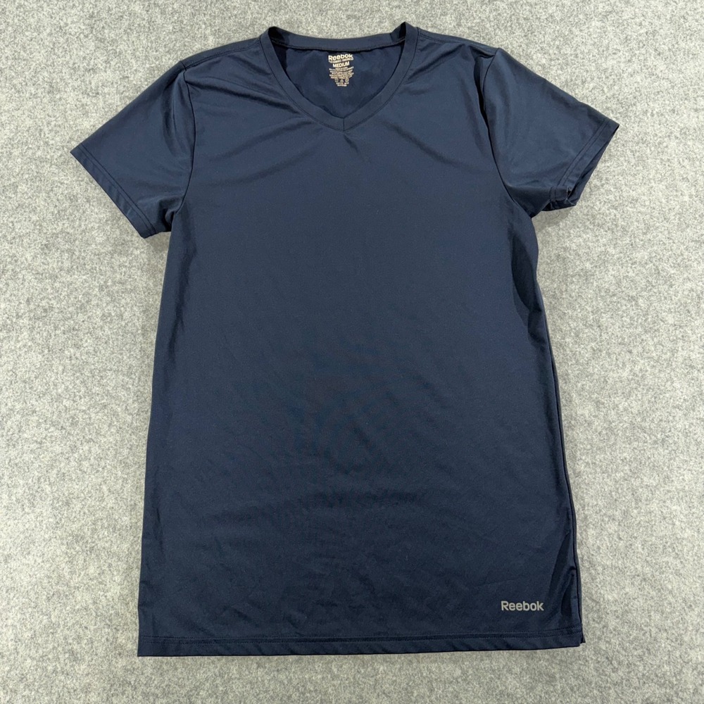 Reebok Mens Performance Underwear V-Neck T-Shirt Navy Blue Medium SP15